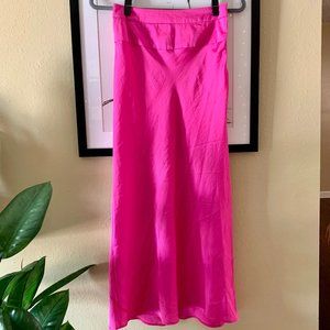 Free People Normani Bias Printed Skirt "Bubblegum"